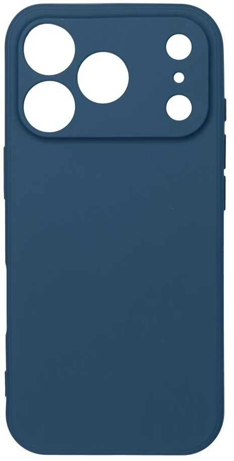 OEM dėklas, skirtas iPhone 17 Pro / 18 Pro (žemas kameros kraštas), minkštas, tamsus, mėlynas