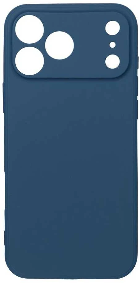 OEM dėklas, skirtas iPhone 17 Pro Max / 18 Pro Max (žemas kameros kraštas), minkštas, tamsus, mėlynas