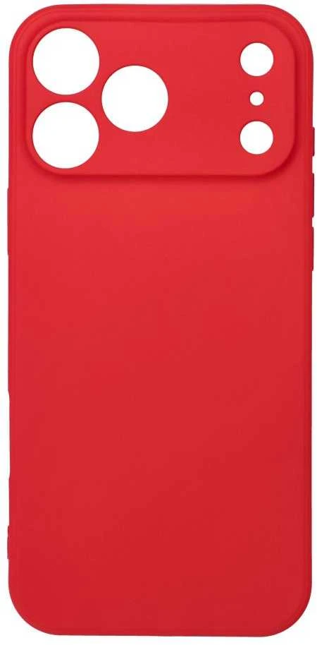 OEM dėklas, skirtas iPhone 17 Pro Max / 18 Pro Max (žemas kameros kraštas), švelniai raudonas