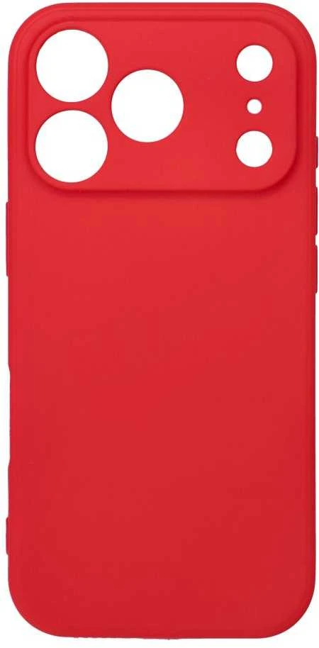 OEM dėklas, skirtas iPhone 17 Pro / 18 Pro (žemas kameros kraštas), švelniai raudonas