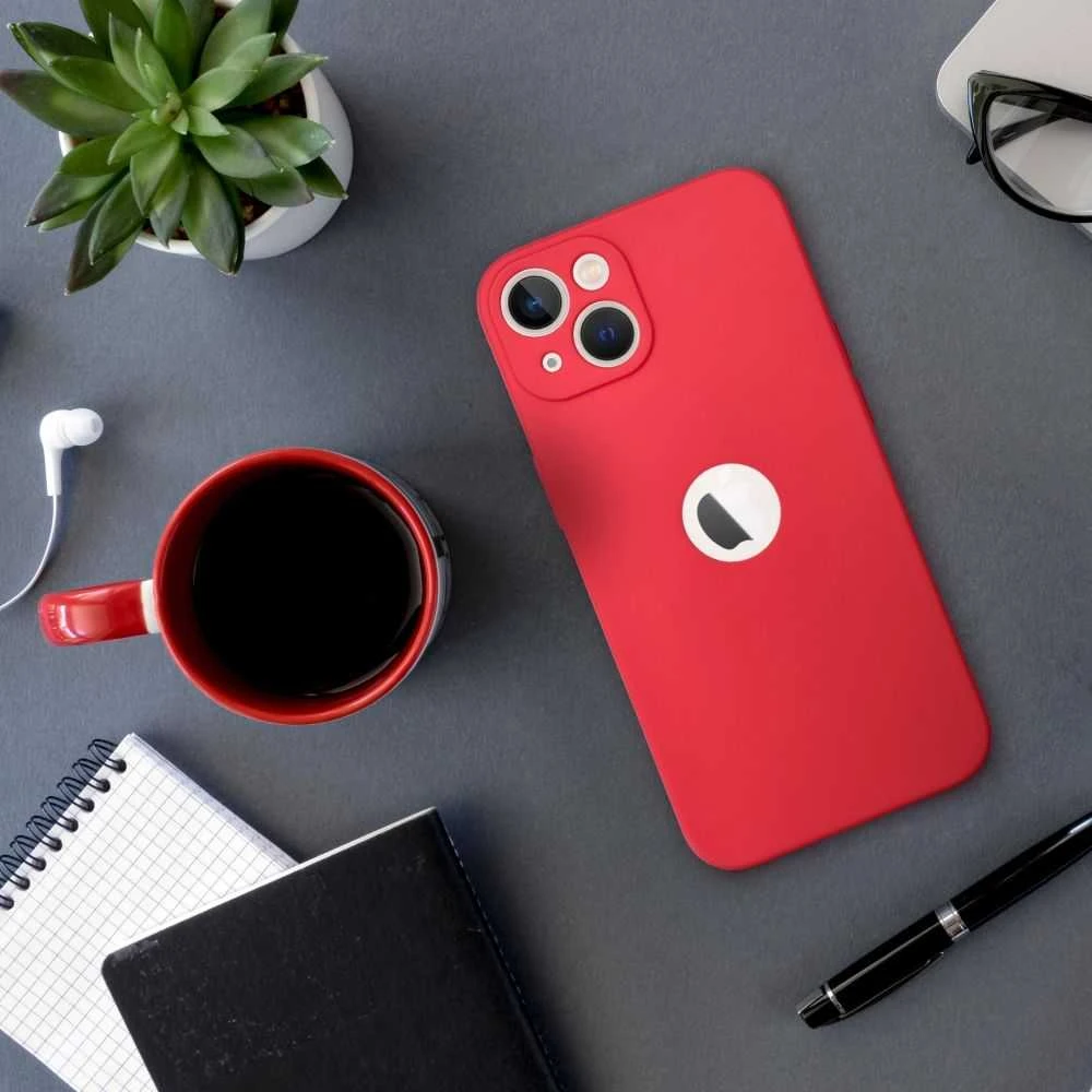 Forcell OEM dėklas, skirtas iPhone 13 MINI, minkštas, raudonas