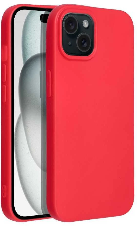 OEM dėklas, skirtas iPhone 15, minkštas, raudonas
