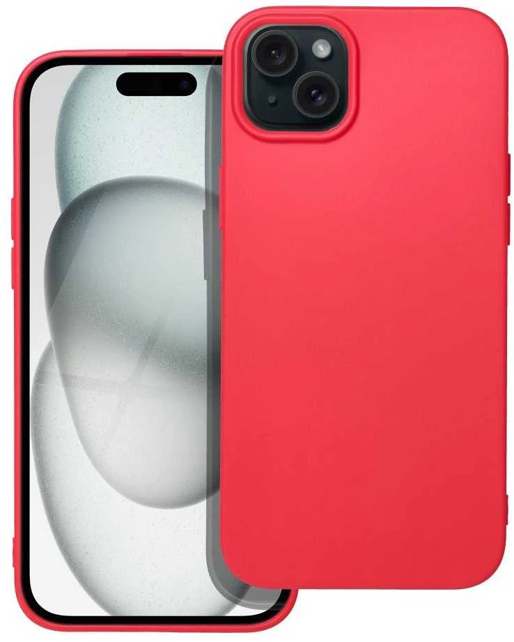 „Oem“ dėklas, skirtas „iPhone 15 PLUS“, minkštas, raudonas