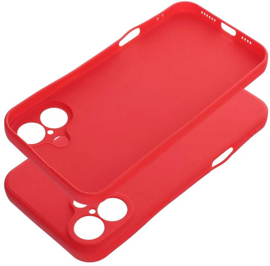 OEM dėklas, skirtas „iPhone 16 PLUS“, minkštas, raudonas
