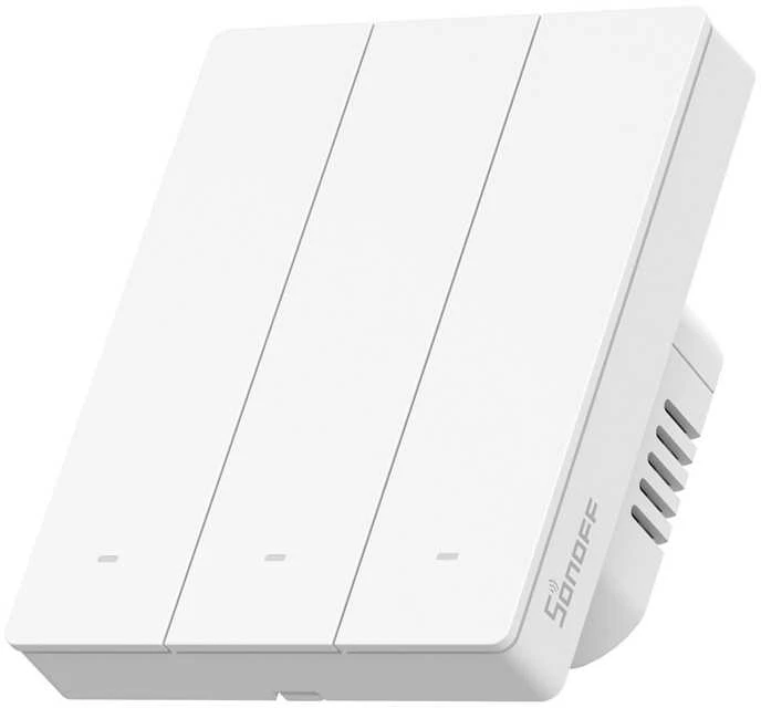 Sonoff SwitchMan ZBM5 Zigbee jungiklis 3 klavišų, baltas 80W