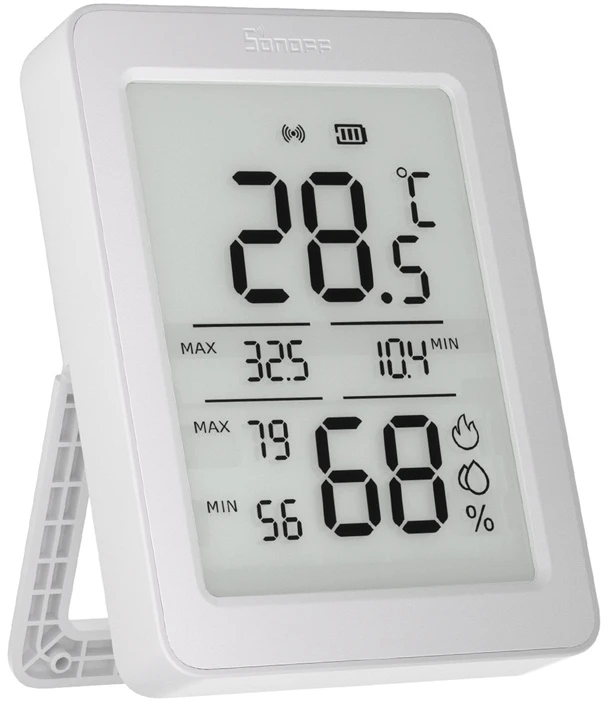 SONOFF ZigBee SNZB-02DR2 temperatūros ir drėgmės jutiklis, 2 vnt.