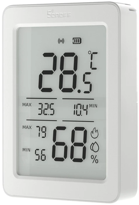 SONOFF ZigBee SNZB-02DR2 temperatūros ir drėgmės jutiklis, 2 vnt.