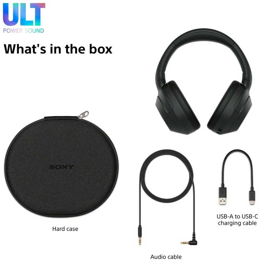 Ausinės SONY WH-ULT900NB, juodos spalvos