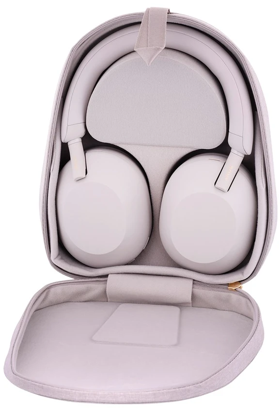 Belaidės ausinės Sony WH-1000XM5 su triukšmo slopinimo technologija, Sidabrinės