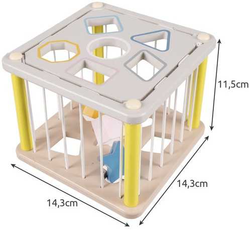 Kruzzel Sorter - wooden sensory cube 22885