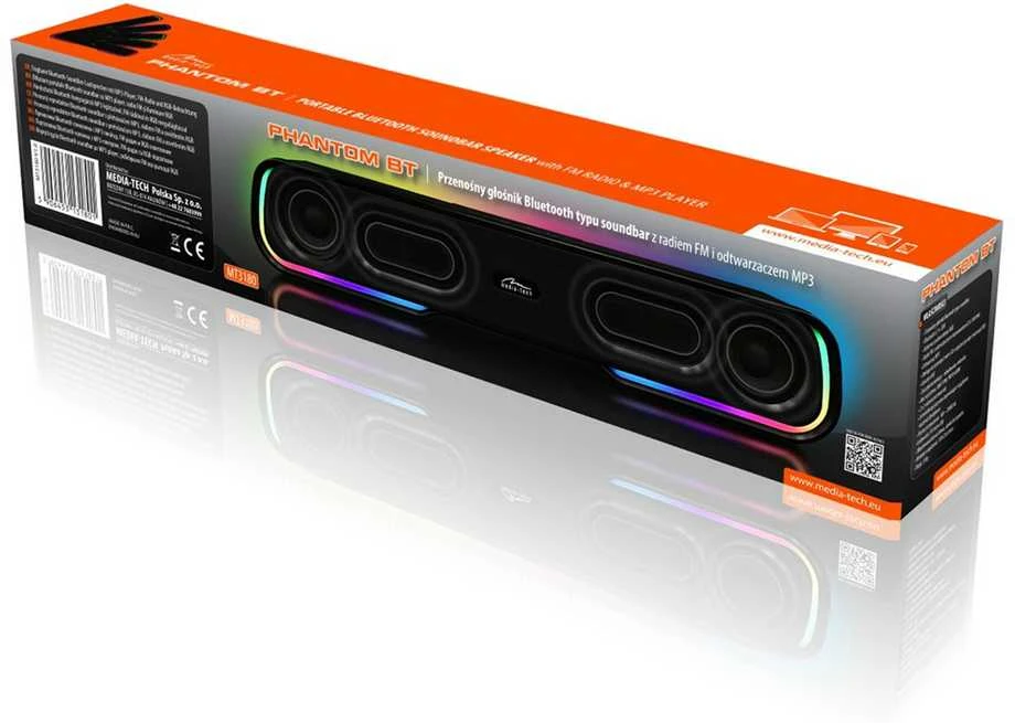 Namų kino sistema Media-Tech Belaidė Kolonėlė - Phantom Mt3180 Bluetooth