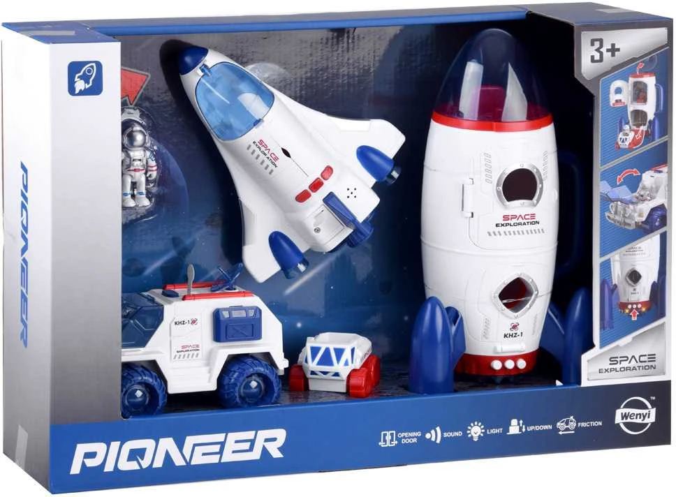 Jokomisiada kosminis rinkinys raketinis laivas automobilis astronautas soundZA4700