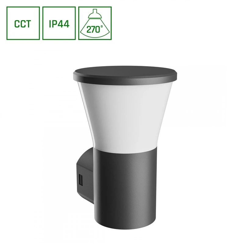 Sieninis šviestuvas Spectrum Pastatomas lauko šviestuvas 6W GU10 CCT 450lm IP44 juodas