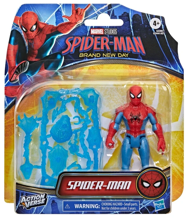 Spiderman ŽMOGUS-VORAS Naujos dienos veiksmo figūrėlė su priedais 11,4 cm