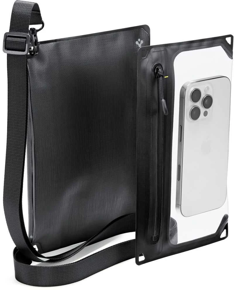 „Spigen Aqua Shield WaterProof Case A640“ (dvigubas, su „Crossbag“) 1 vnt., juodas