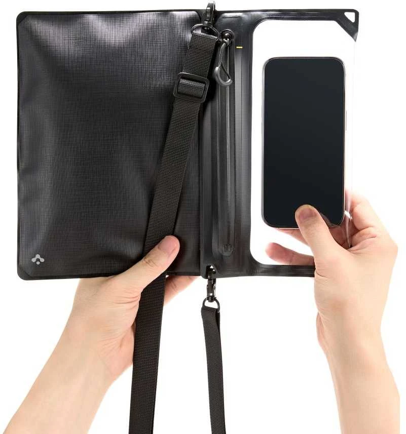 „Spigen Aqua Shield WaterProof Case A640“ (dvigubas, su „Crossbag“) 1 vnt., juodas