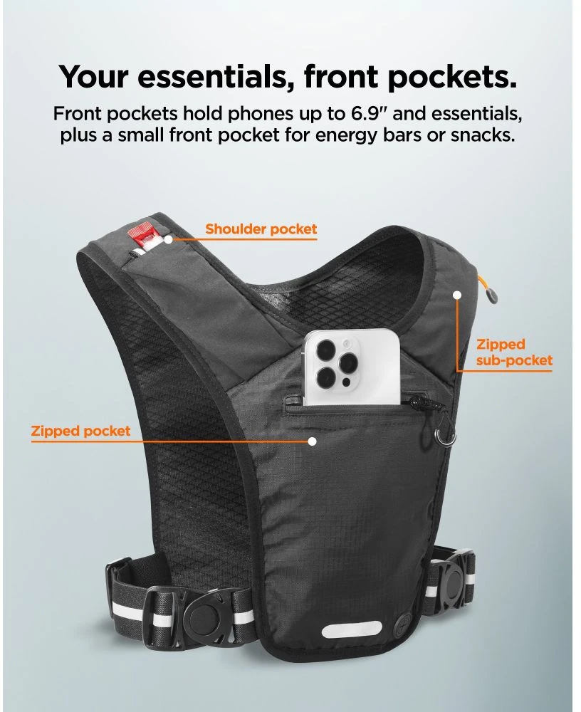 Spigen A720 Dynamic Shield Running Vest L-XL - Juodas