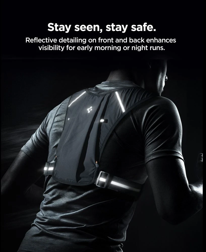 Spigen A720 Dynamic Shield Running Vest L-XL - Juodas