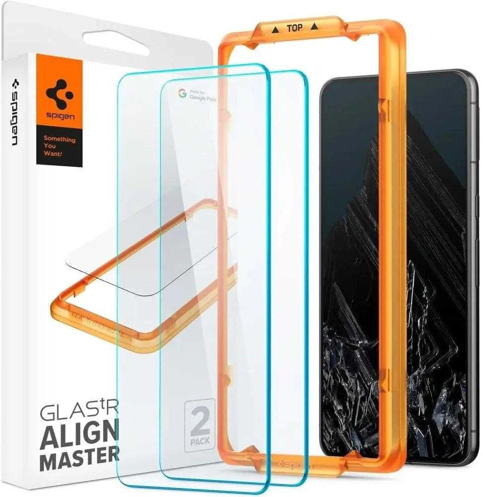 Spigen Glass tR AlignMaster 2 Pack – Google Pixel 8 Pro