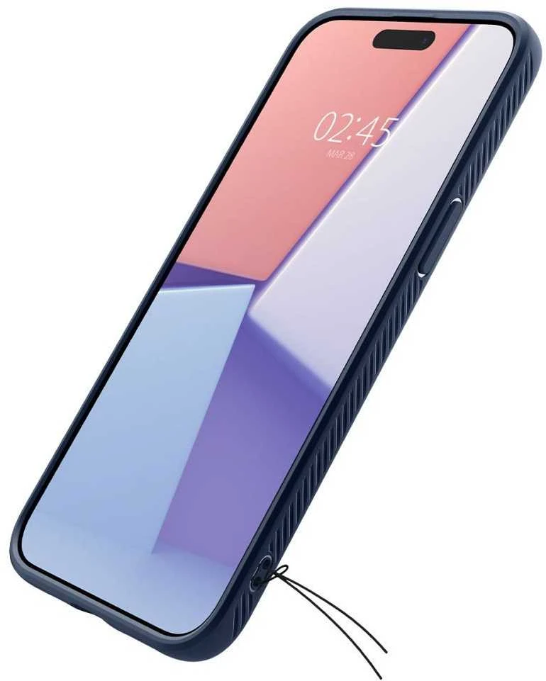 Dėklas SPIGEN LIQUID AIR IPHONE 15 PRO MAX NAVY Mėlynas