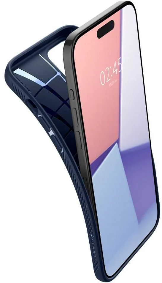 Dėklas SPIGEN LIQUID AIR IPHONE 15 PRO MAX NAVY Mėlynas