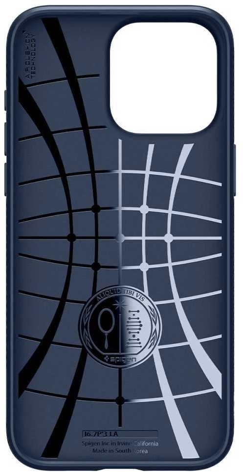 Dėklas SPIGEN LIQUID AIR IPHONE 15 PRO MAX NAVY Mėlynas