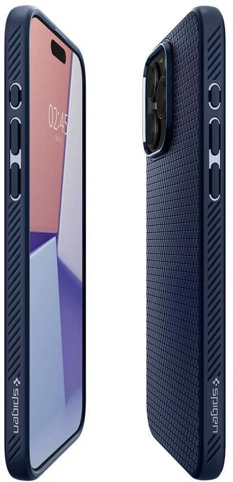 Dėklas SPIGEN LIQUID AIR IPHONE 15 PRO MAX NAVY Mėlynas