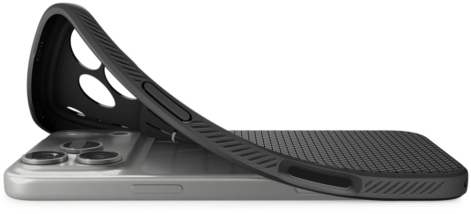 Dėklas Spigen Liquid Air Case for iPhone 18 Pro Max / 17 Pro Max - Matte Juodas