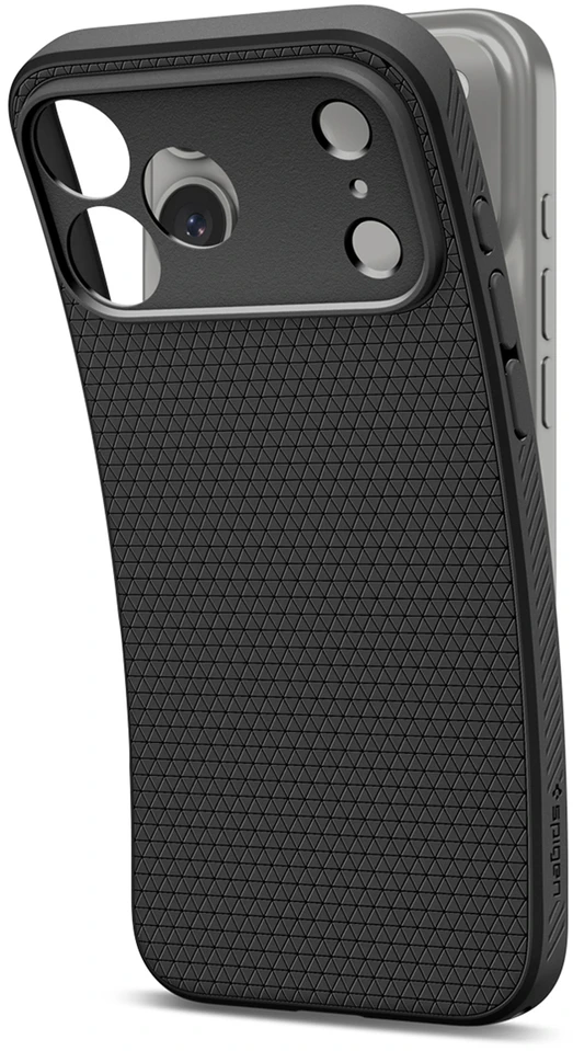 Dėklas Spigen Liquid Air Case for iPhone 18 Pro / 17 Pro - Matte Juodas