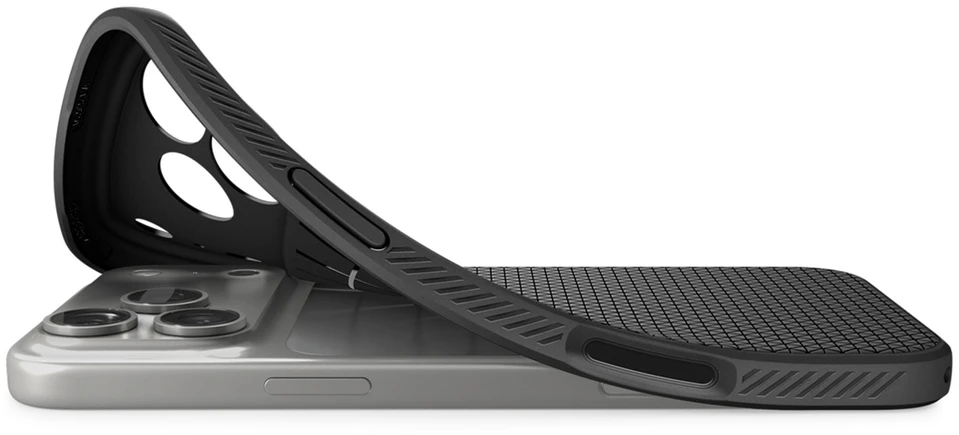 Dėklas Spigen Liquid Air Case for iPhone 18 Pro / 17 Pro - Matte Juodas