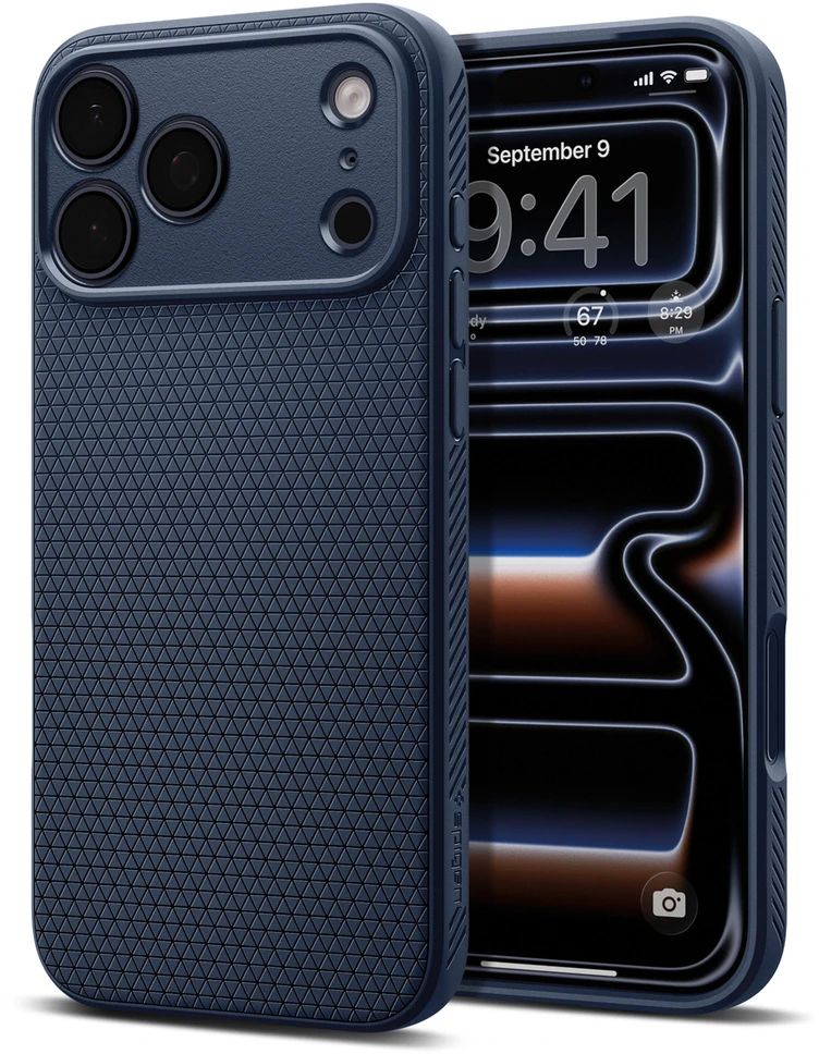 Dėklas Spigen Liquid Air Case for iPhone 18 Pro Max / 17 Pro Max - Navy Mėlyna