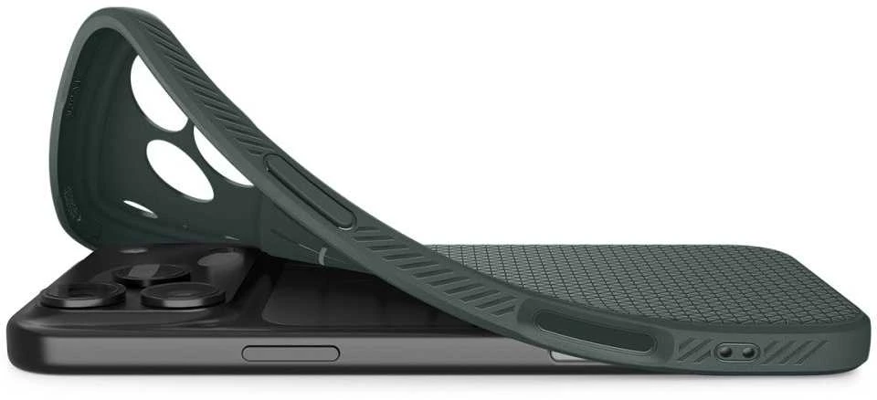 SPIGEN case LIQUID AIR for IPHONE 17 Pro Max abbys žalias