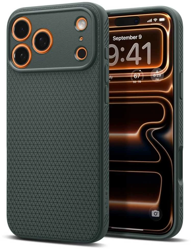 Dėklas Spigen Liquid Air, abyss žalias - iPhone 17 Pro Max