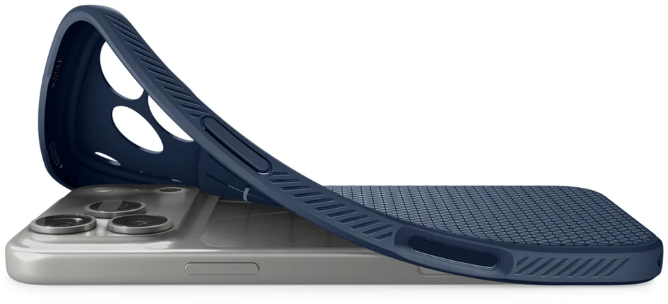 Dėklas Spigen Liquid Air Case for iPhone 18 Pro Max / 17 Pro Max - Navy Mėlyna