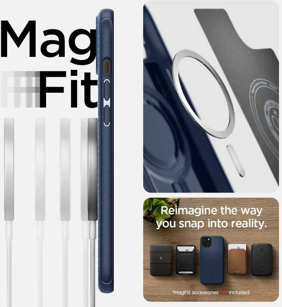 Spigen Mag Armor (MagFit) dėklas skirtas Apple iPhone 15 Plus, spalva - Matte Black