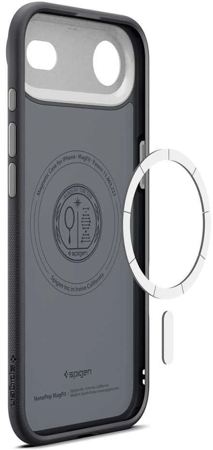 Dėklas Spigen Nano Pop MagSafe Case for iPhone Air - Juodas
