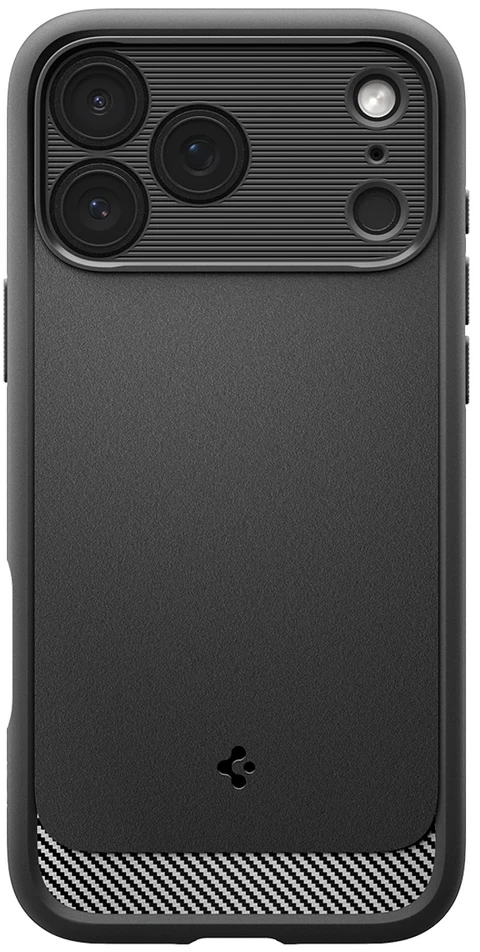 Dėklas Spigen Rugged Armor MagSafe Case for iPhone 18 Pro / 17 Pro - Matte Juodas