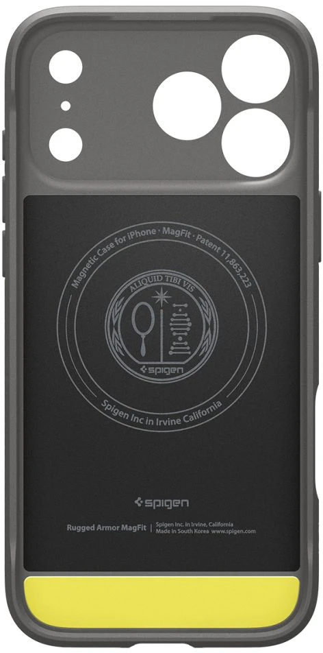 Dėklas Spigen Rugged Armor MagSafe Case for iPhone 18 Pro / 17 Pro - Gray