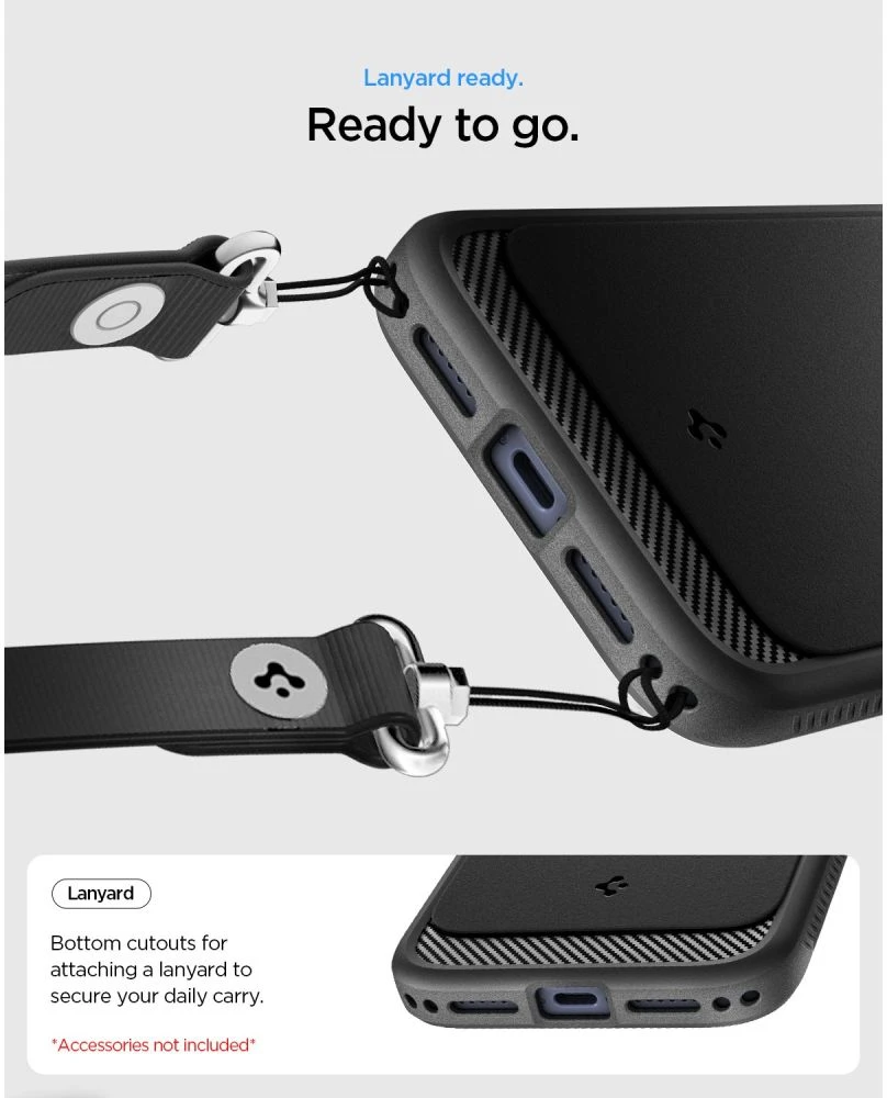Spigen Rugged Armor MagSafe dėklas iPhone 18 Pro Max / 17 Pro Max - matinis juodas