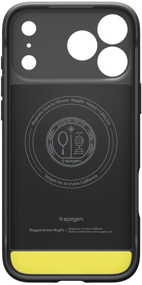 Spigen Rugged Armor MagSafe dėklas iPhone 18 Pro Max / 17 Pro Max - matinis juodas