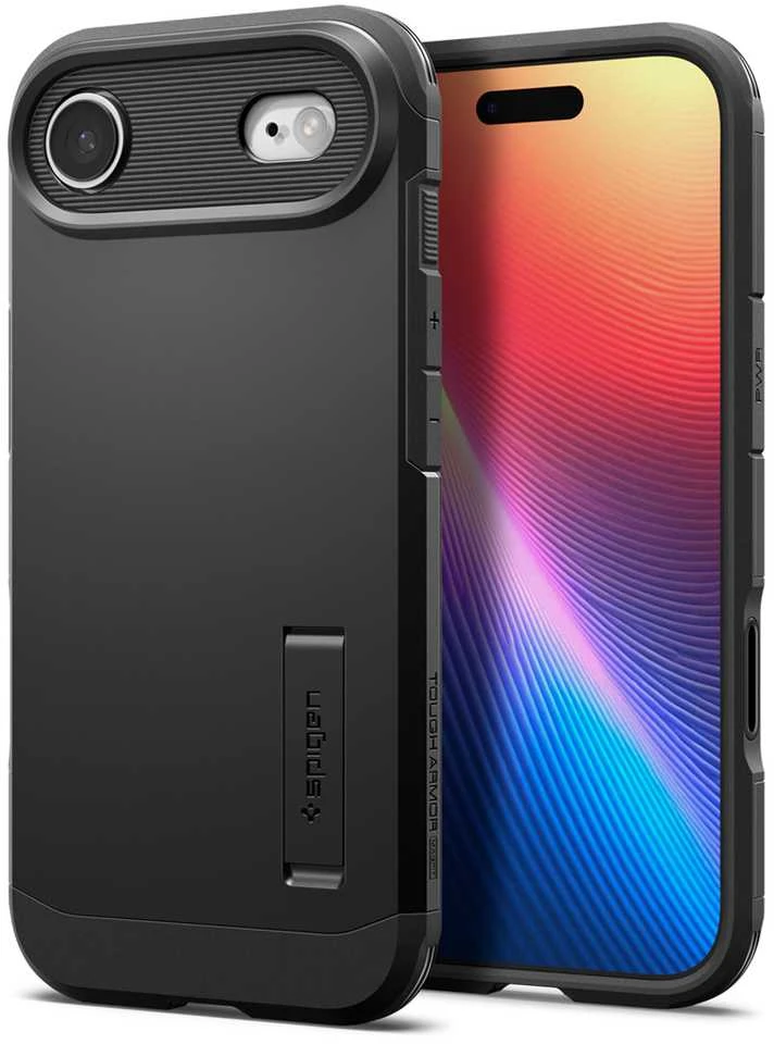 Spigen Tough Armor „T“ MagSafe dėklas skirtas iPhone 17 Air – juodos spalvos