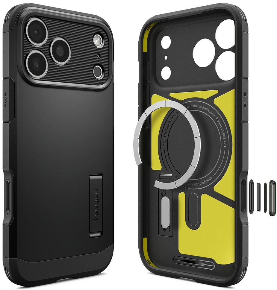 Dėklas Spigen Tough Armor Case for iPhone 18 Pro Max / 17 Pro Max - Juodas