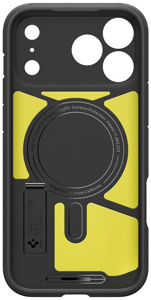 Dėklas Spigen Tough Armor MagSafe case for iPhone 18 Pro / 17 Pro - juodas