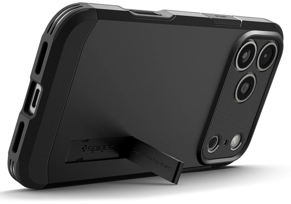 Dėklas Spigen Tough Armor Case for iPhone 18 Pro Max / 17 Pro Max - Juodas