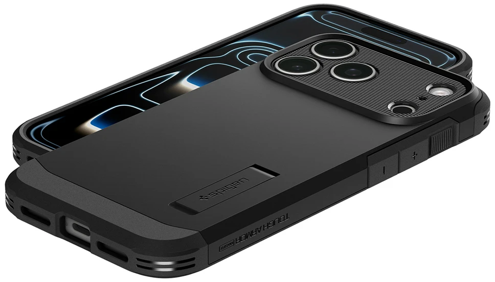 Dėklas Spigen Tough Armor Case for iPhone 18 Pro Max / 17 Pro Max - Juodas