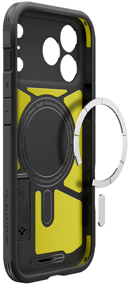 Dėklas Spigen Tough Armor MagSafe case for iPhone 18 Pro / 17 Pro - juodas