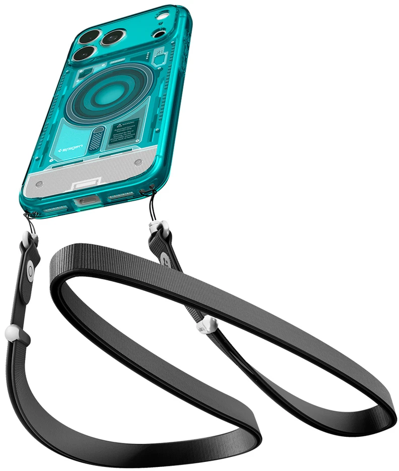 Dėklas Spigen Ultra Hybrid MagSafe case for iPhone 18 Pro / 17 Pro - light mėlynas