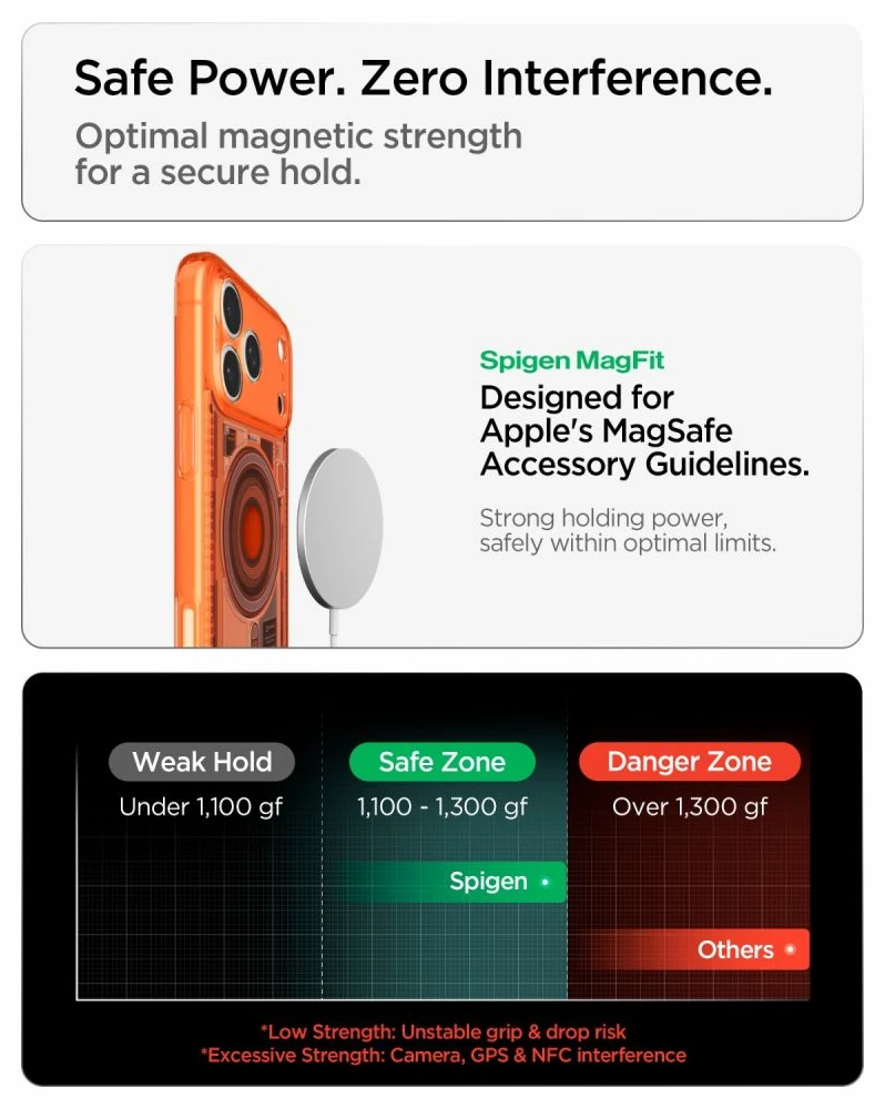 Dėklas Spigen Ultra Hybrid MagSafe Case for iPhone 18 Pro / 17 Pro - Oranžinis