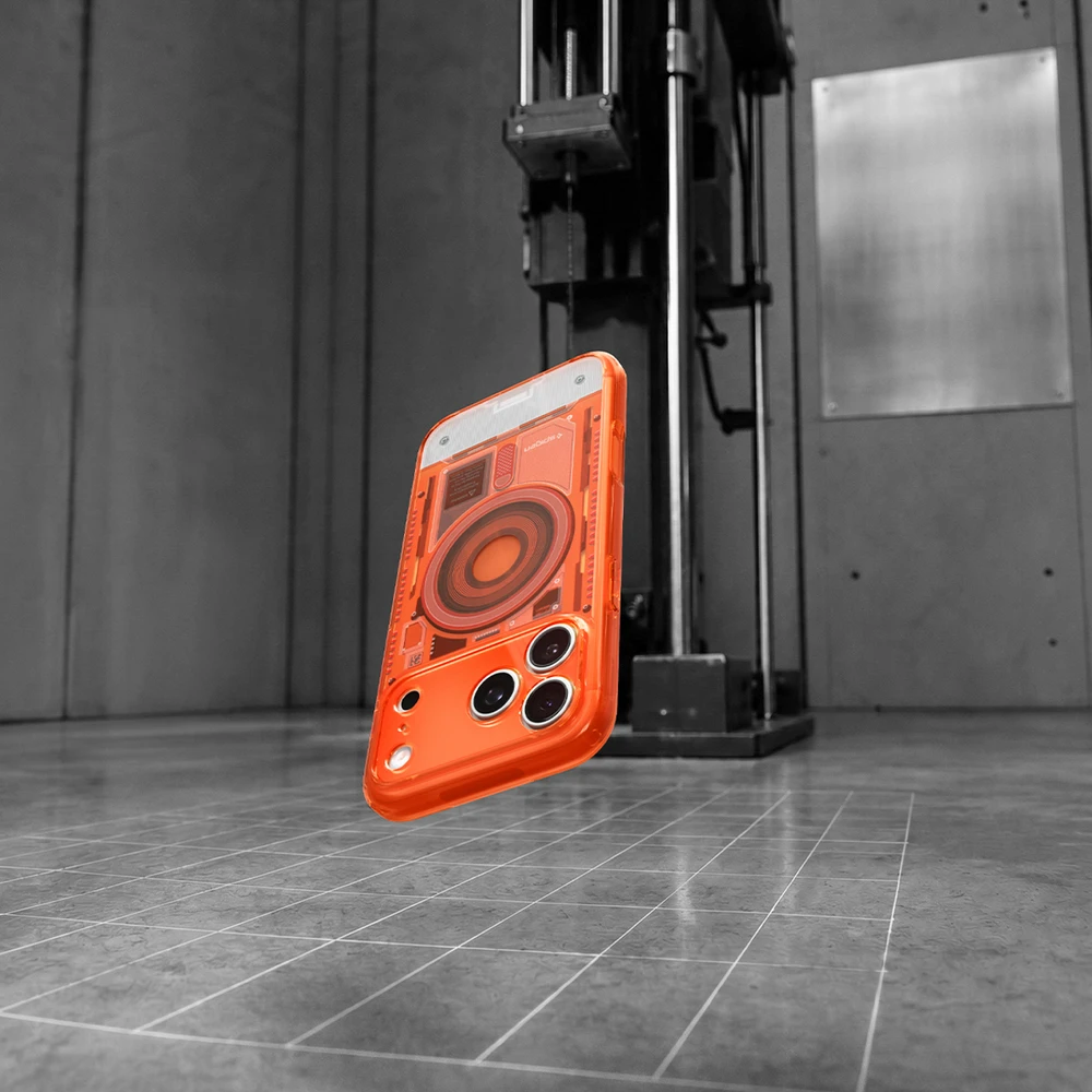 Dėklas Spigen Ultra Hybrid MagSafe Case for iPhone 18 Pro / 17 Pro - Oranžinis