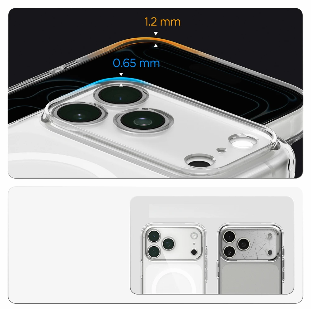 Dėklas Spigen Ultra Hybrid MagSafe case for iPhone 18 Pro / 17 Pro - frost baltas